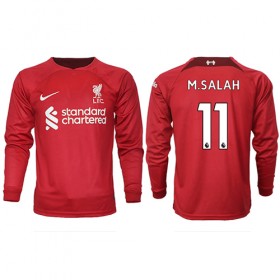 Herren Fußballbekleidung Liverpool Mohamed Salah #11 Heimtrikot 2022-23 Langarm